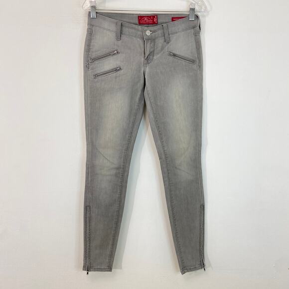 Lucky Brand Gray Charlie Super Skinny Jeans - Picture 3 of 9